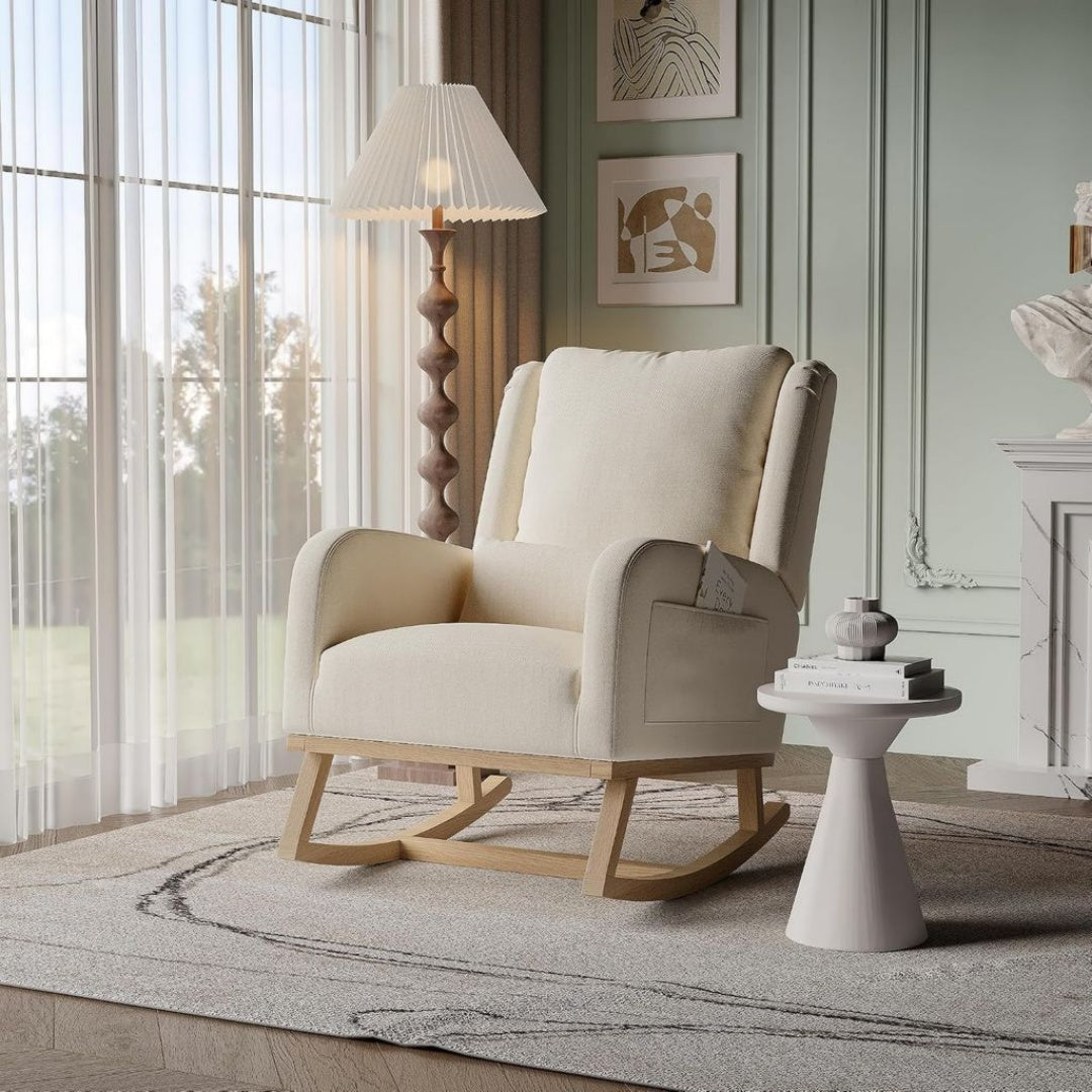 Fauteuil a Bascule – Bois Massif