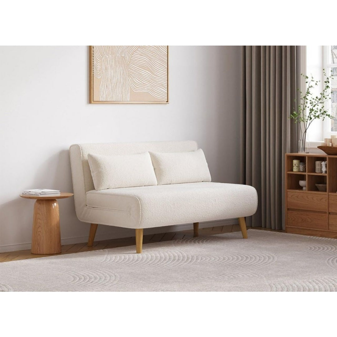 Convertible blanc ecru Effet peau de mouton – Meuble