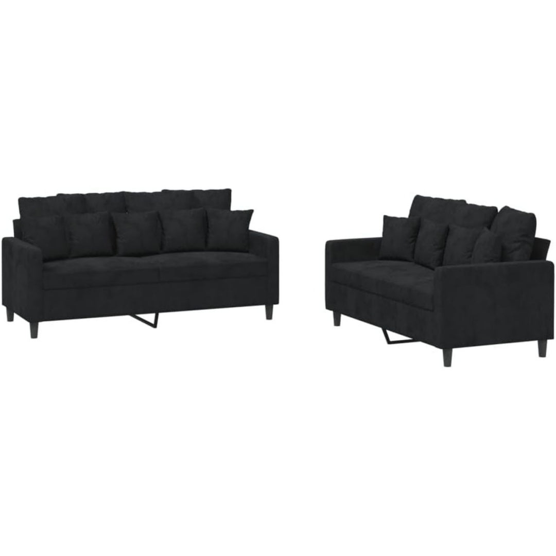 Velours Noir, Canape Design Moderne