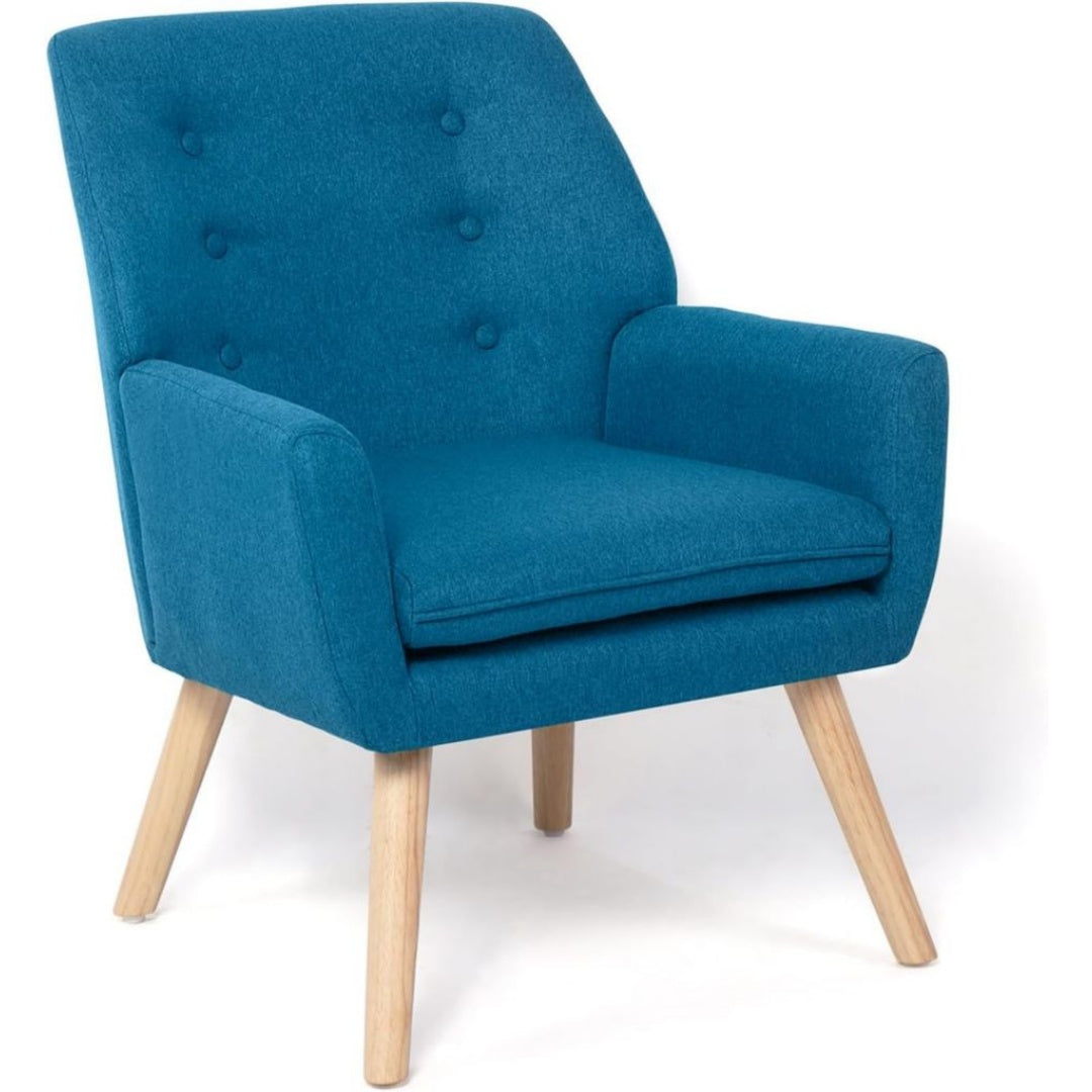 Fauteuil en Polyester, Finition Bleu